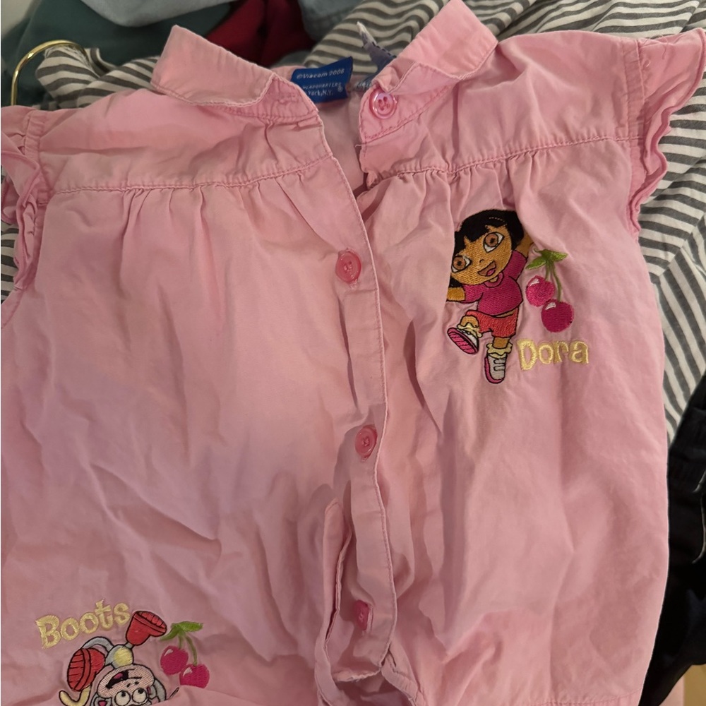 Pink Dora the Explorer Kids Shirt